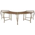 vidaXL Stromová lavička 4-Počet miest 160 x 80 x 44 cm Oceľ