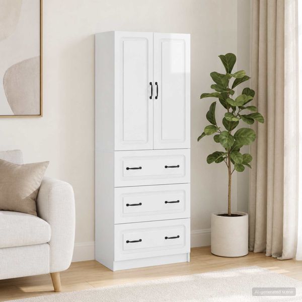 vidaXL Sada skríň 2 ks 66 x 34,5 x 87 cm Kompozitné drevo