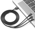 XO kábel NB173 3v1 USB - Lightning + USB-C + microUSB 1,2 m 2,4A čierny