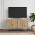 vidaXL Nástenná TV skrinka 78,5 x 41 x 30 cm Dub artisan