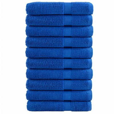 vidaXL Prémiové uteráky SOLUND 10 ks modré 100x200 cm 600 g/m2