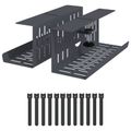 vidaXL Úložný box na káble pod stôl 2 ks Antracitová 35 x 12 x 13 cm