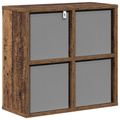 vidaXL Servírovacia skriňa Staré drevo 49,5 x 22 x 47 cm