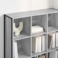 vidaXL Knižnica 99.5 x 30 x 108.5 cm Kompozitné drevo Sivý Sonoma