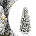 vidaXL Umelý vianočný stromček Biela 120 cm PVC a plast a oceľ a PE