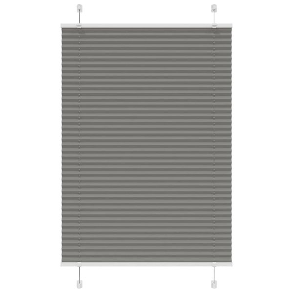 vidaXL plisovaná roleta antracitová 95x150 cm Šírka látky 94,4 cm