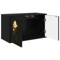 vidaXL Nástenný TV kabinet BREMEN 69 x 33 x 40 cm Čierny dub