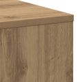 vidXL Úzka kúpeľňová skrinka s kolieskami dub artisan kompozitné drevo
