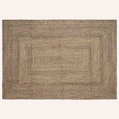 vidaXL Kusové koberce Prírodná a čierna 160 x 230 cm Juta