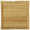 vidaXL 3-dielna skladacia bistro súprava krémovobiele vankúše bambus