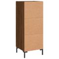 vidaXL Komoda hnedý dub 34,5x34x90 cm spracované drevo