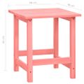 vidaXL Záhradná stolička Adirondack so stolíkom jedľový masív ružová