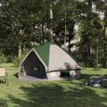 vidaXL Teepee stan pre 6 osôb 6 osoba Zelená a biela