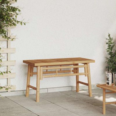 vidaXL lavička Hnedá 80 x 38 x 45 cm Bambus