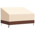 vidaXL Obaly na 2-sedad. lavice 2 ks 137x97x48/74 cm 600D oxford látka