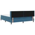 vidaXL Posteľ s pružinovým rámom Tmavomodrá 200 x 180 cm Zamat