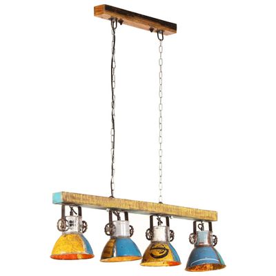 vidaXL Industriálna stropná lampa 25 W farebná 111 cm E27
