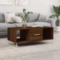 vidaXL Konferenčný stolík hnedý dub 102x50x40 cm kompozitné drevo