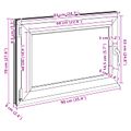 vidaXL Otočné a sklopné okno do suterénu RISOR 90 x 70 cm PVC a sklo