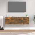 vidaXL Nástenné skrinky 2 ks dymový dub 60x36,5x35 cm spracované drevo