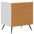 vidaXL Nočný stolík 2 ks Biela 43 x 34,5 x 47,5 cm Kompozitné drevo