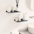 vidaXL Závesná polica 2 ks Antracit 30 x 18 x 2,5 cm Oceľ