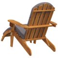 vidaXL Adirondack Záhradná stolička s podnožkou masívne akáciové drevo