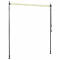 vidaXL Vonkajšia zatemňovacia roleta krémová 200x270 cm