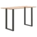 vidaXL Nohy barového stola v tvare U, 2 ks, antracitové, 60 x (100-101) cm, oceľ