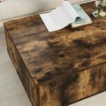 vidaXL Konferenčný stolík Dymová dub 95 x 55 x 31 cm Kompozitné drevo