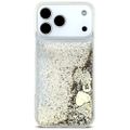 Puzdro Guess Liq. Glitter 4 Charms pre iPhone 17 Pro zlatá