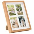 vidaXL 3D fotorámiky 5 ks dubové 28x35 cm na 4 obrázky (10x15 cm)