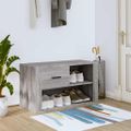 vidaXL Botník sivý dub sonoma 80x35x45 cm spracované drevo