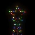 vidaXL Vianočný stromček kužeľ rôznofarebné svetlo 500 LED 100x300 cm