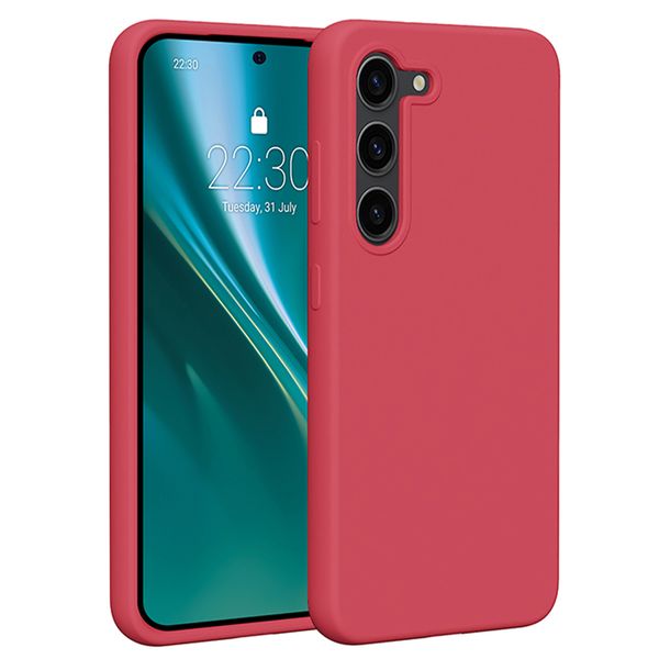 Puzdro Etteri Silicone pre Samsung Galaxy S23 malinová