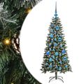 vidaXL Umelý vianočný stromček Zelená 120 cm PVC, plast a oceľ