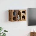 vidaXL Závesná skrinka s poličkou ELST Staré drevo 60 x 20 x 40 cm