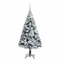 vidaXL Umelý vianočný stromček Biela 120 cm PVC a Oceľ a Plast