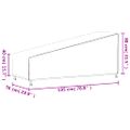 vidaXL Obal na lehátko čierny 195x76x40/80 cm 420D oxford