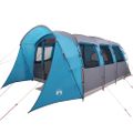 vidaXL Rodinný stan so strechou Modrá a šedá 576 x 325 x 213 cm