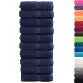 vidaXL Prémiové uteráky pre hostí SOLUND 10 ks, tmavomodré 30x50 cm, 600 g/m²