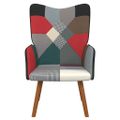 vidaXL Relaxačné kreslo patchwork látkové