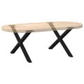 vidaXL Nohy konferenčného stolíka v tvare X, 2 ks, čierne, 70 x (42-43) cm, oceľové