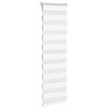 vidaXL Zebra roleta biela 50x100 cm šírka látky 45,9 cm polyester