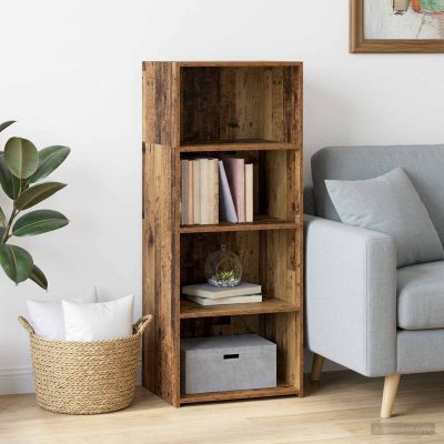 vidaXL Highboard Staré drevo 50 x 41 x 124 cm Kompozitné drevo