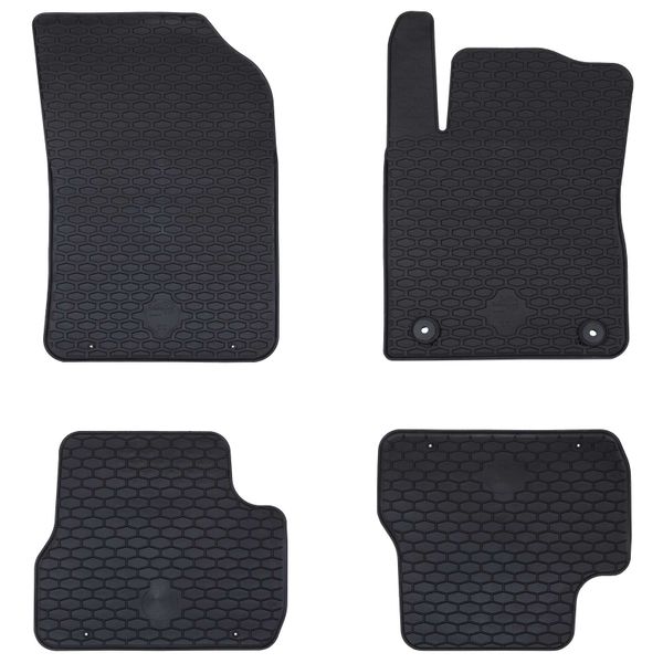 vidaXL Autokoberec 4 pcs Čierny vhodné pre C3 2017-2024 Guma