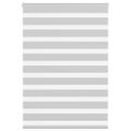 vidaXL Zebra roleta svetlosivá 110x100cm šírka látky 105,9cm polyester