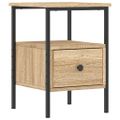 vidaXL Nočné stolíky 2 ks dub sonoma 34x36x50 cm kompozitné drevo