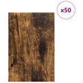 vidaXL Dekoračné panely 50 ks Dymový dub 40 x 60 x 0,27 cm