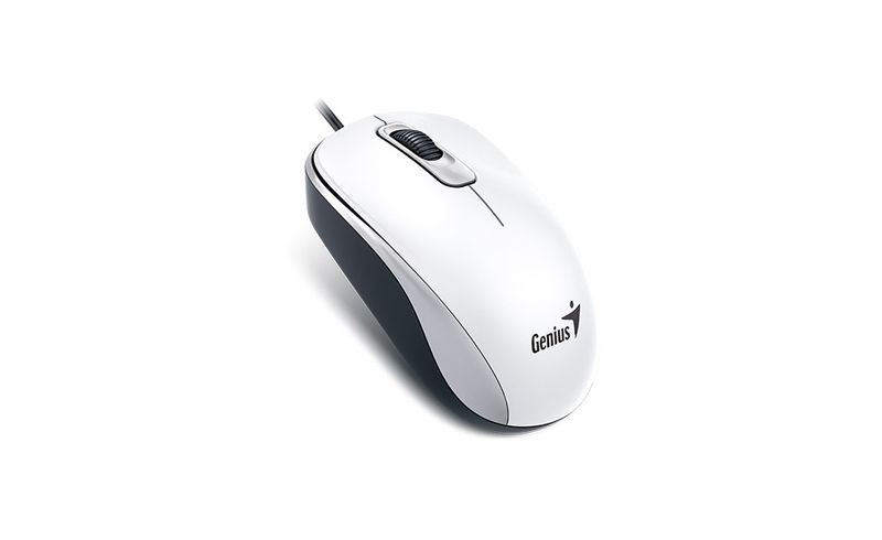 GENIUS DX-110/Kancelárska/Optická/1 000 DPI/Drôtová USB/Biela